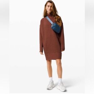 Lululemon Call for Cozy Funnel-neck Sweater Dress Size 8